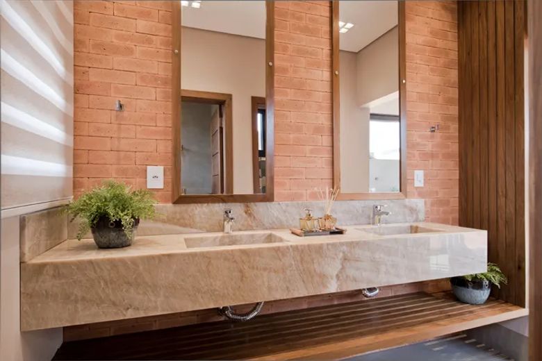Cozinha gourmet planejada de residência de alto padrão, arquitetura de interiores em Maracaju MS